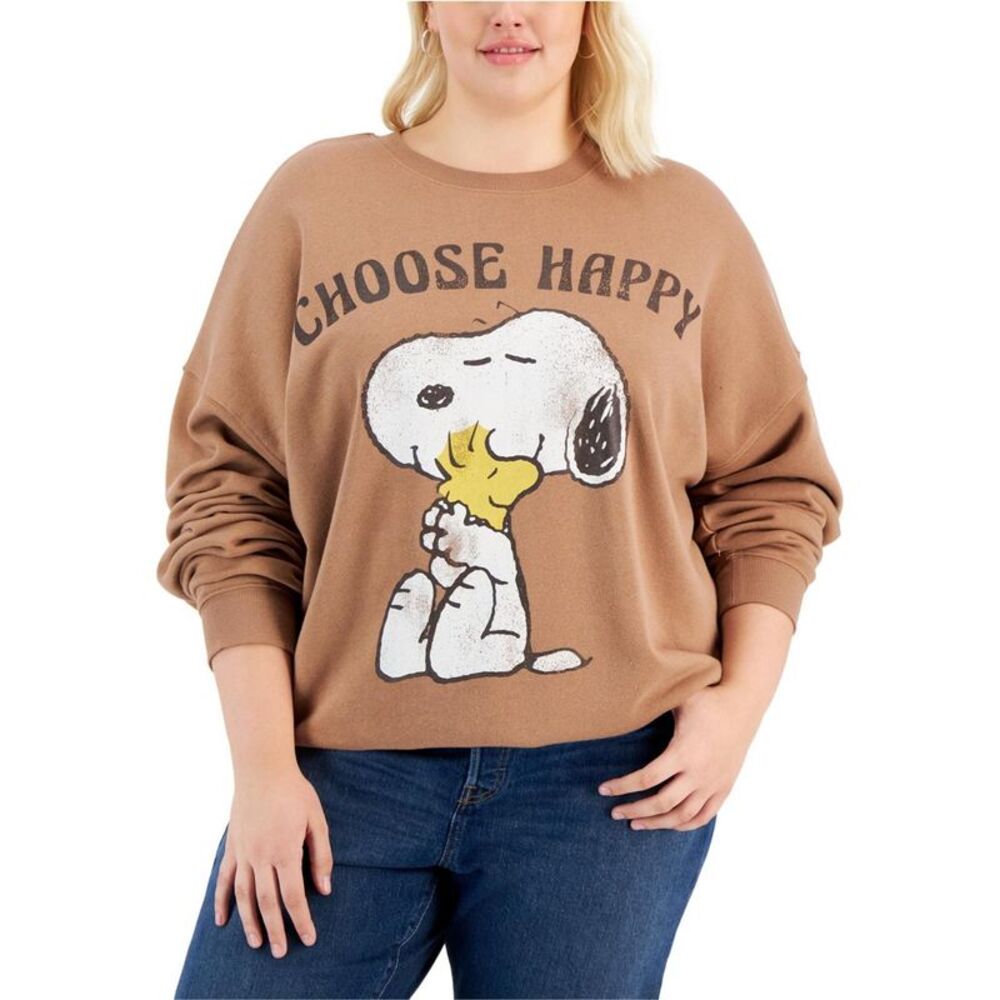 GRAYSON/THREADS Womens Plus Size Snoopy Pullover Sweater, NWT